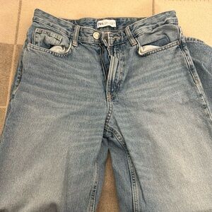 Zara wide leg barrel jean